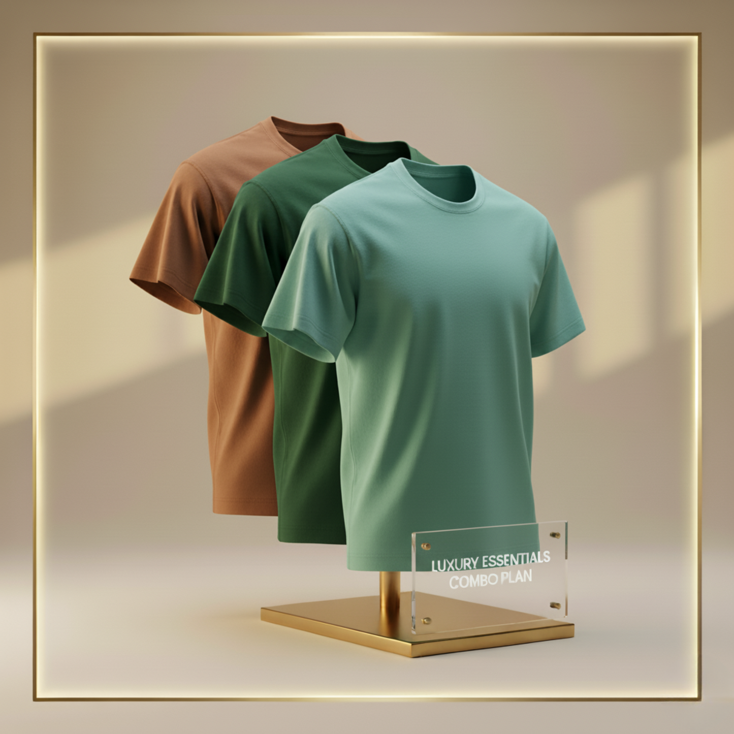 Combo Regular T-shirt(Mint-Jade-Copper)