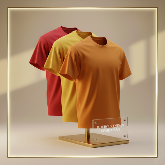 Combo Regular T-shirt (Orange-Yellow-Red)