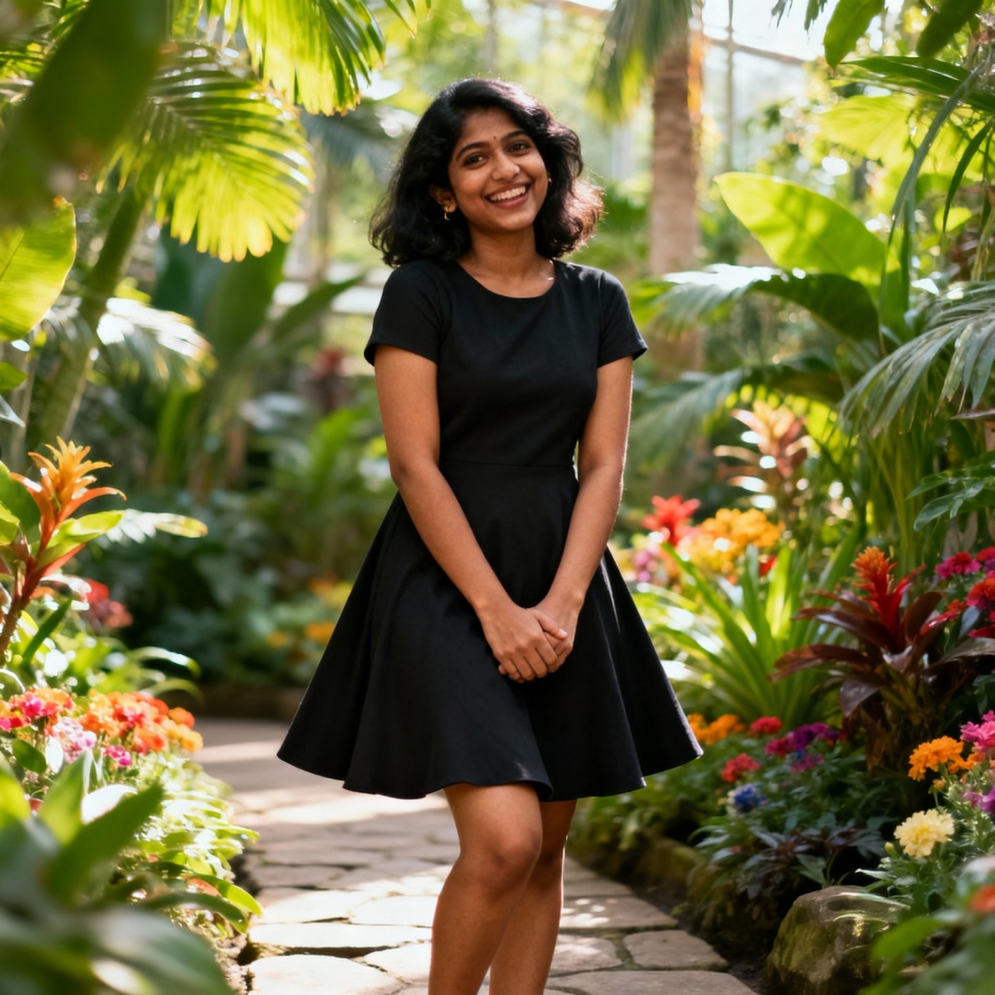 AOP A Line Dress